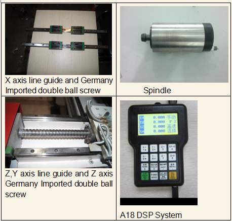 دستگاه مسیریاب چوب Leadshine Drive دستگاه حکاکی Cnc ارتفاع 300 میلی متر 1