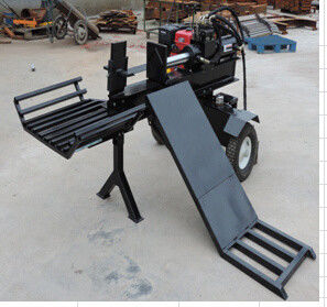 CE Hydraulic Wood Splitter تغذیه خودکار تجاری Log Splitter